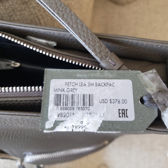 AllSaints Fetch Mink Grey Backpack NEW - Picture 15 of 16